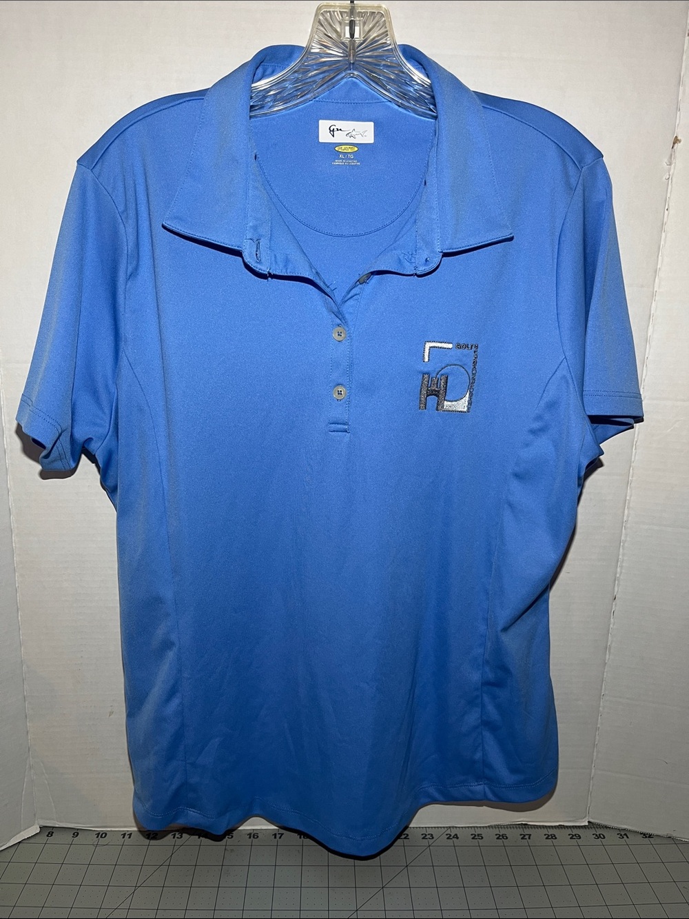 Greg Norman Collection Royal Blue Short Sleeve Golf Polo